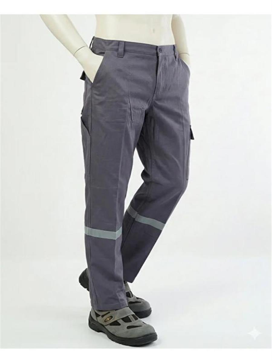 Kışlık İş Pantolonu Gri 7*7 Gabardin Kumaş %100 Pamuklu